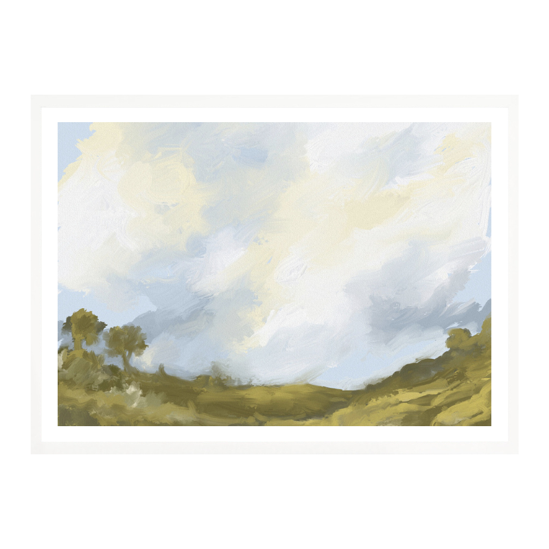 Cuadro "Rolling Fields Cloudscape"