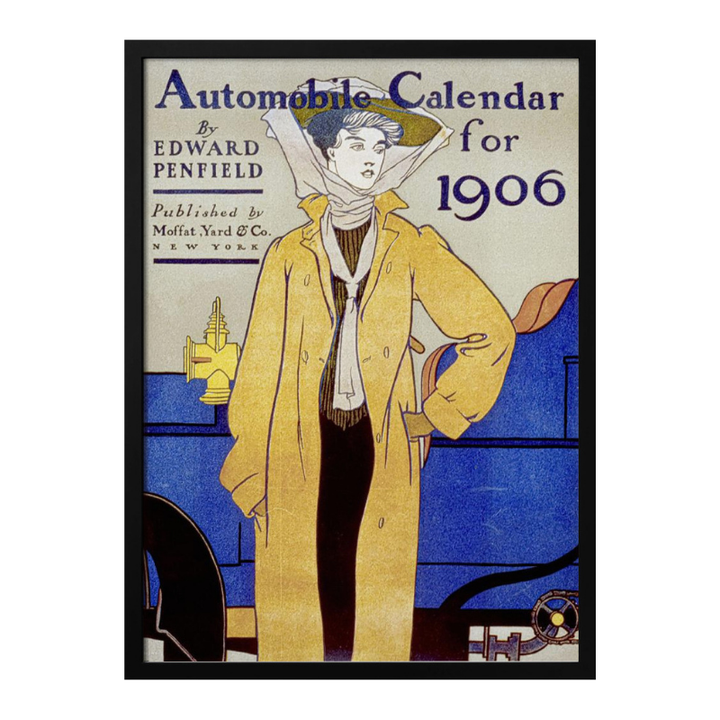 Automobile Calendar for 1906 Art Print