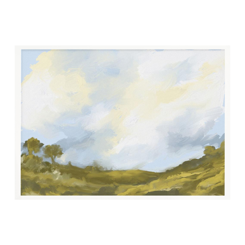 Cuadro "Rolling Fields Cloudscape"