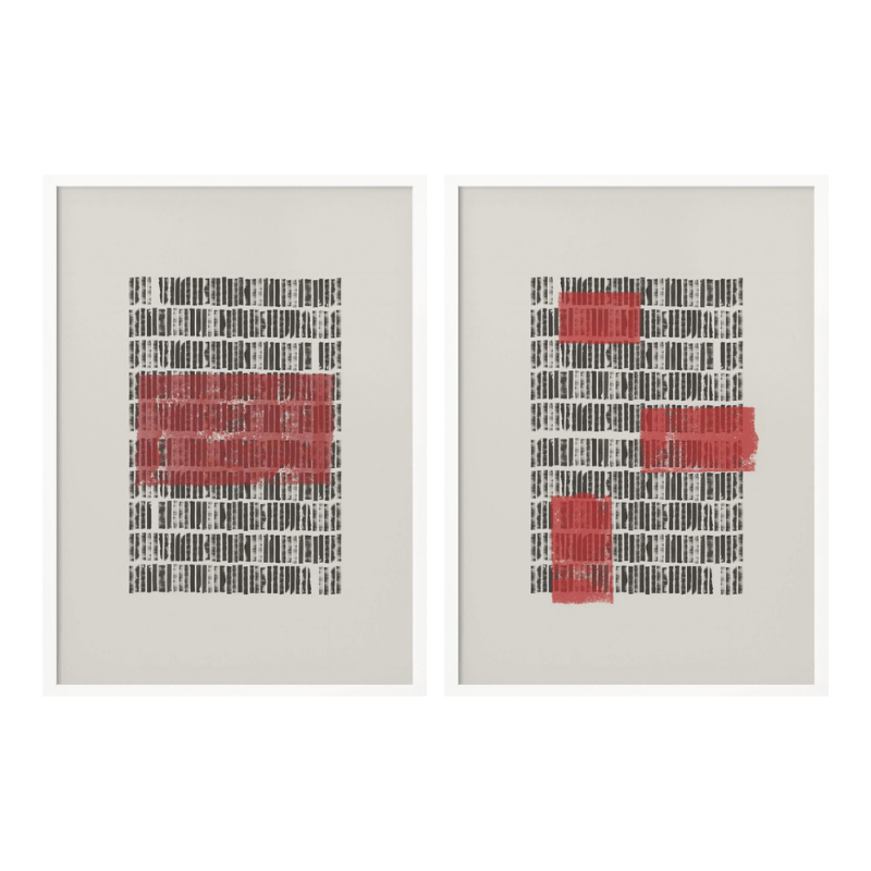 Set "Structured Contrast" Art Prints