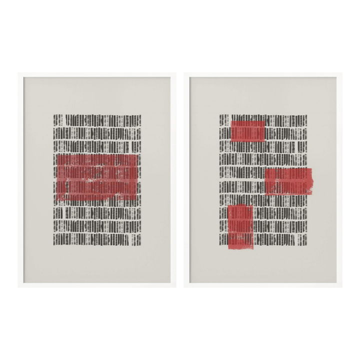 Set "Structured Contrast" Art Prints