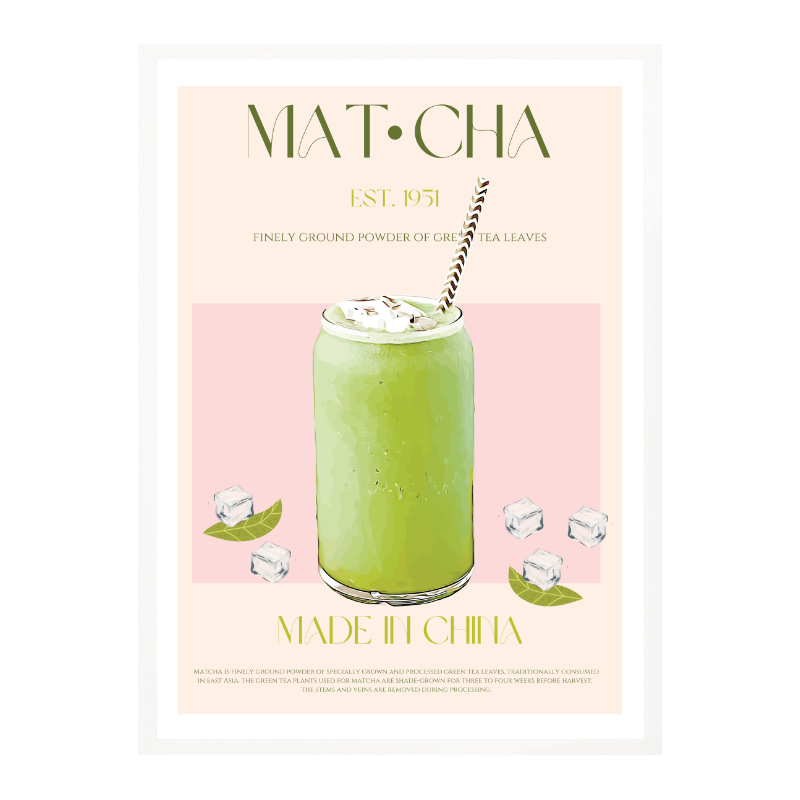 Cuadro "Chilled Matcha Drink"