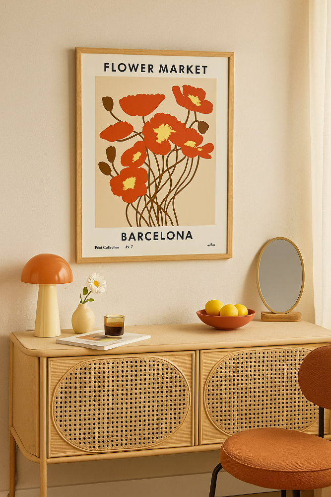 Cuadro "Flower Market. Barcelona"