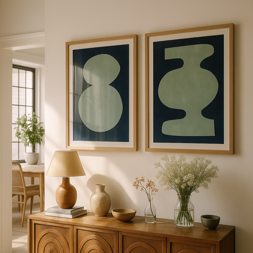 Cuadro "Sky blue abstract"