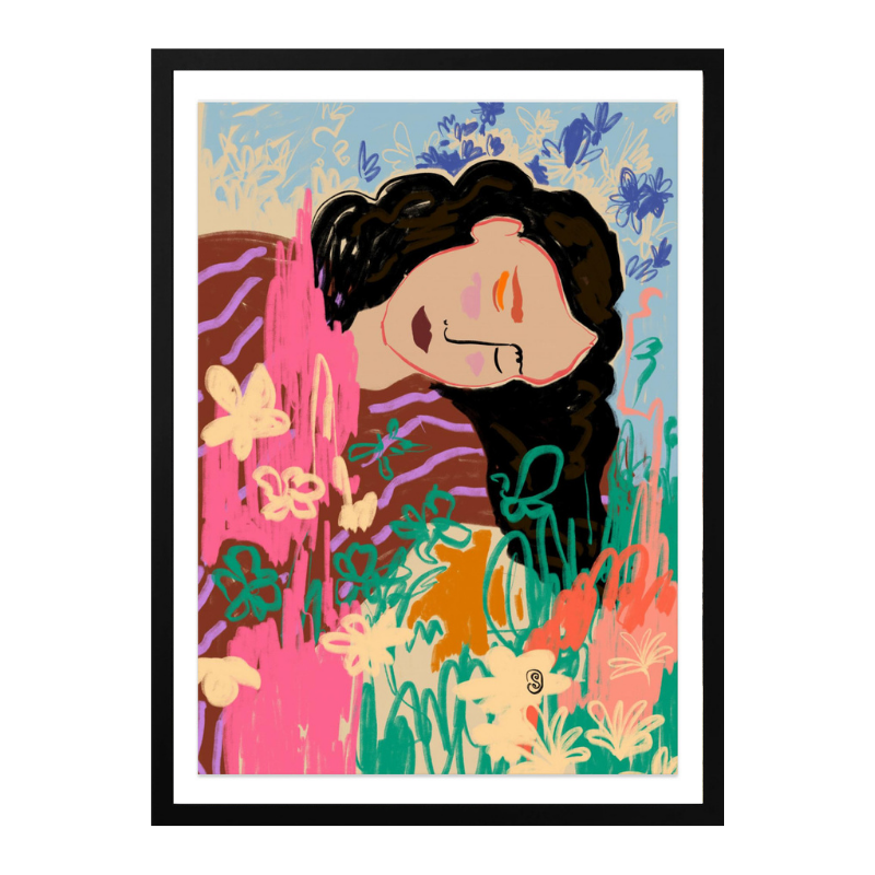 Day Dreaming Apple Art Print