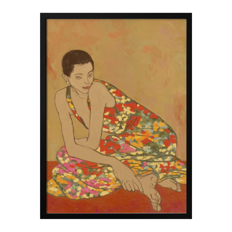 Flower dress Art Print