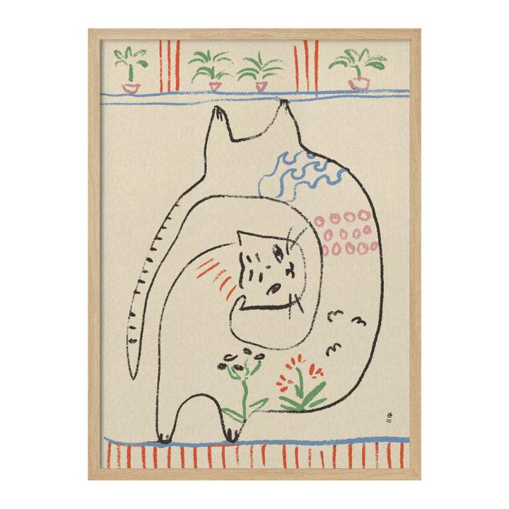 Cuadro "Playful Cats Illustration"