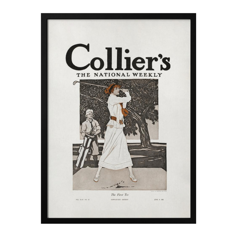 Collier´s, the National Weekly, the First Tee (1912) Art Print