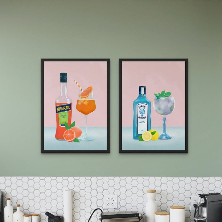 Gin Cocktail Art Print