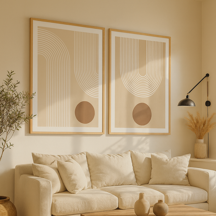 Cuadro "Beige Arc Poster No.3"