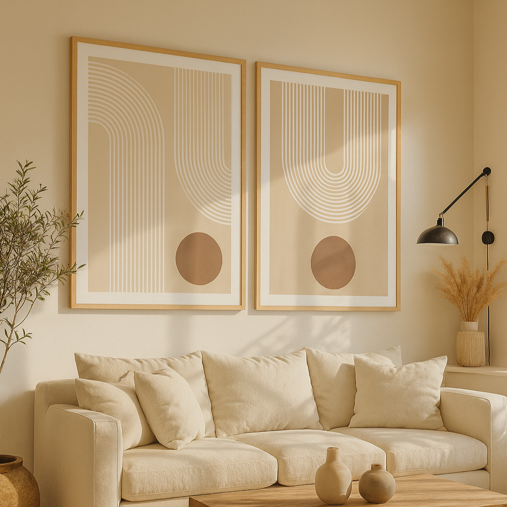 Cuadro "Beige Arc Poster No.1"