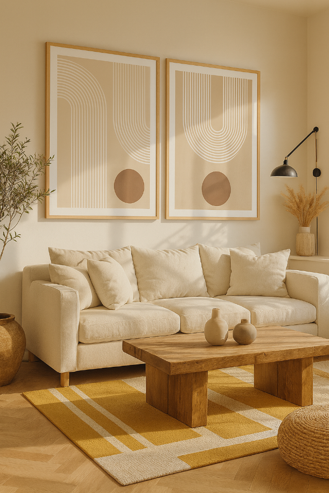 Cuadro "Beige Arc Poster No.3"