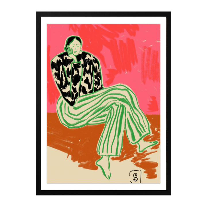 Calm Woman Art Print