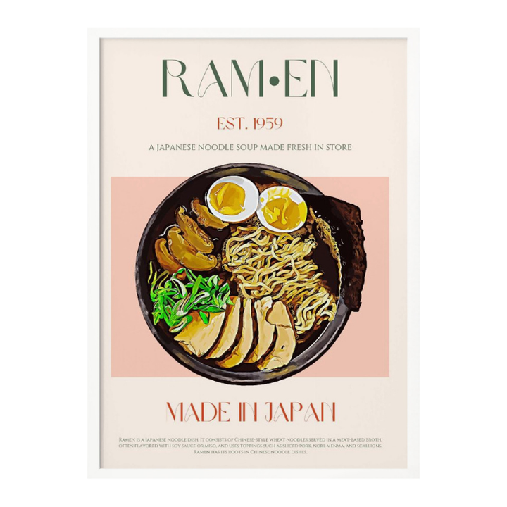 Cuadro "Savoring Japanese Ramen Bowl"
