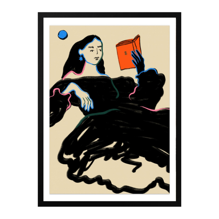 Midnight Reading Art Print