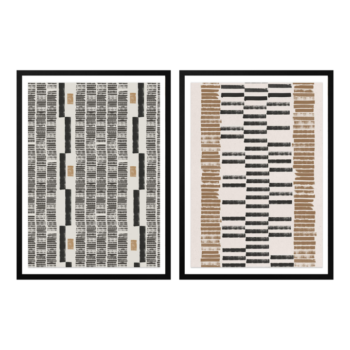 Set "Linear Rhythm" Art Prints