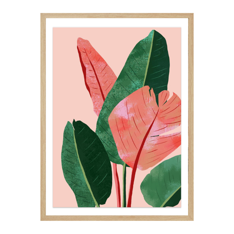 Blush Tropical Art Print