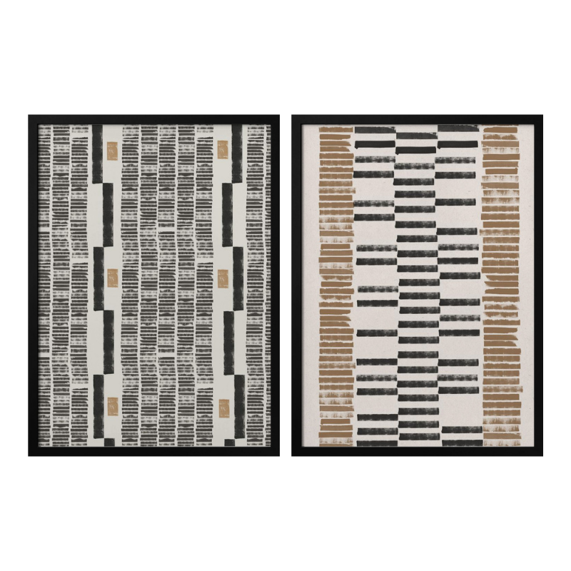 Set "Linear Rhythm" Art Prints