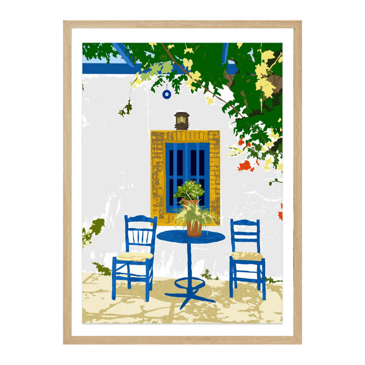 Greek Vacay for Two Art Print