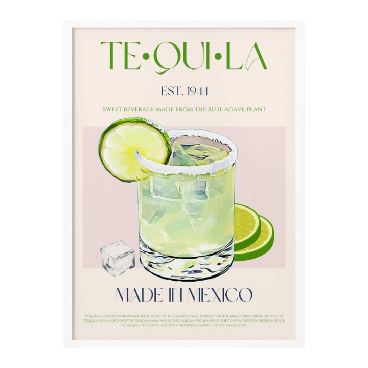 Cuadro "Tequila Drink With Lime And Ice"