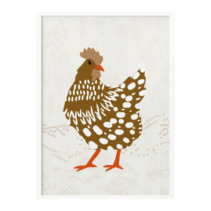 Cuadro "Brown hen on the grass"