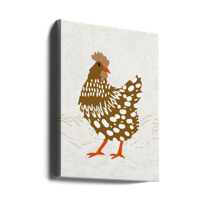 Cuadro "Brown hen on the grass"