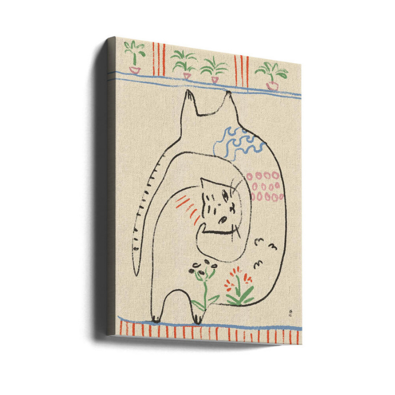Cuadro "Playful Cats Illustration"