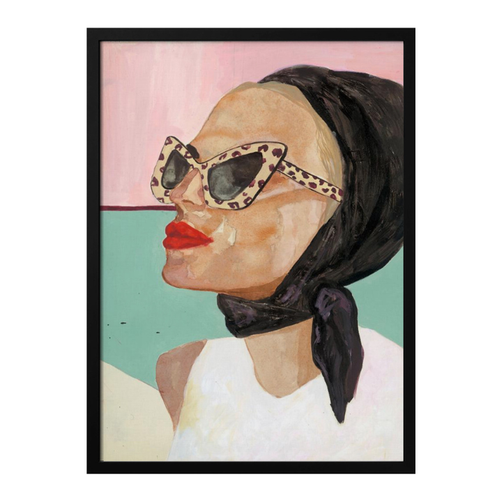 Cuadro "Chic Scarf Sunglasses"