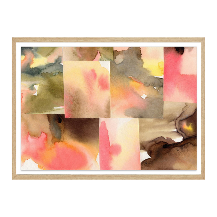 Watercolor abstract composition horizontal 5 Art Print