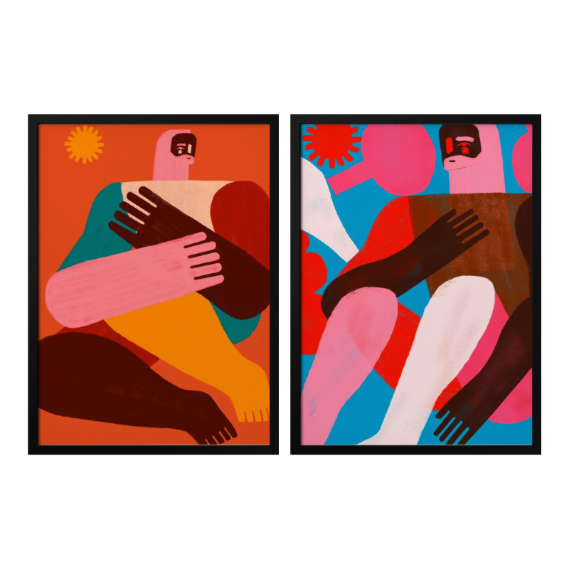 Set de cuadros "Bold & Barefoot"