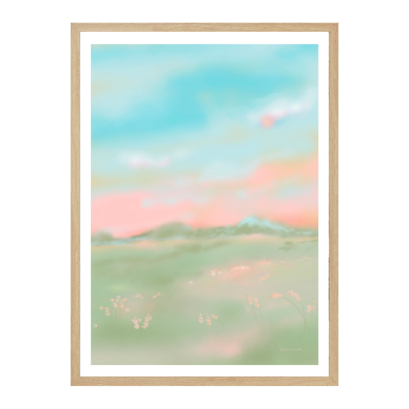 Cuadro "Dreamy Pastel Meadow"