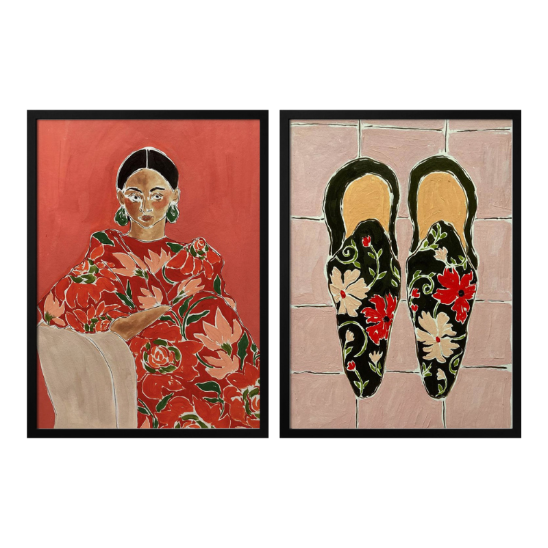 Set de cuadros "Floral Muse"