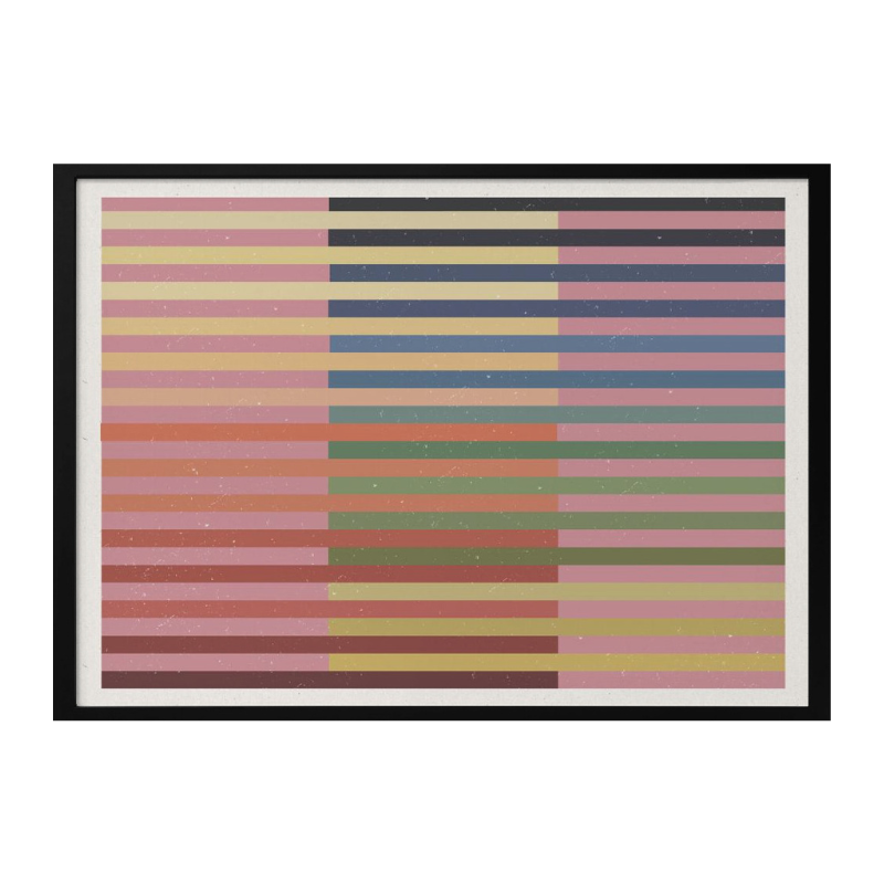 Cuadro "Geometric Color Bands"