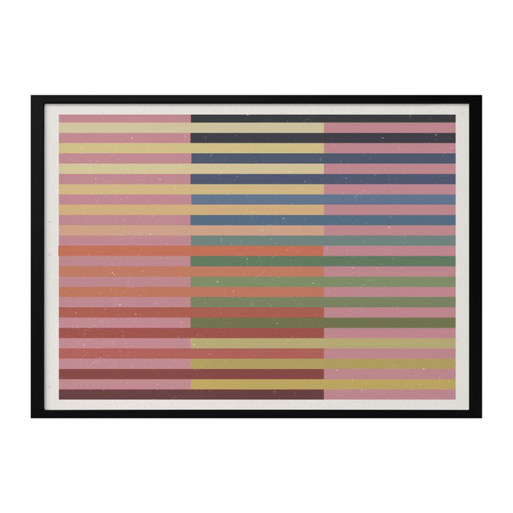 Cuadro "Geometric Color Bands"