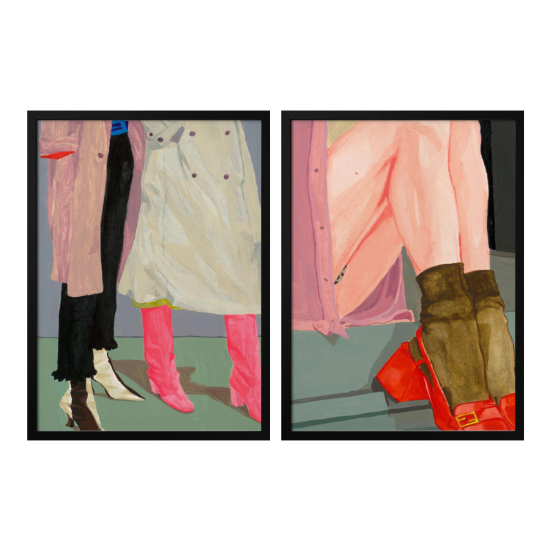 Set de cuadros "Street Style Footwear"