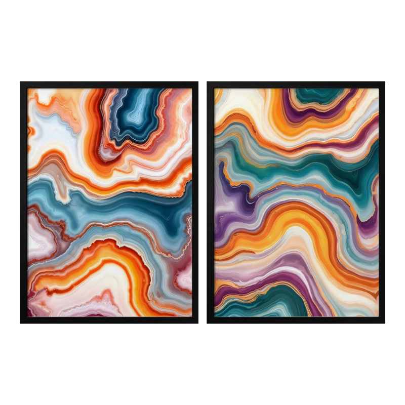 Set "Elegancia mineral" Art Prints