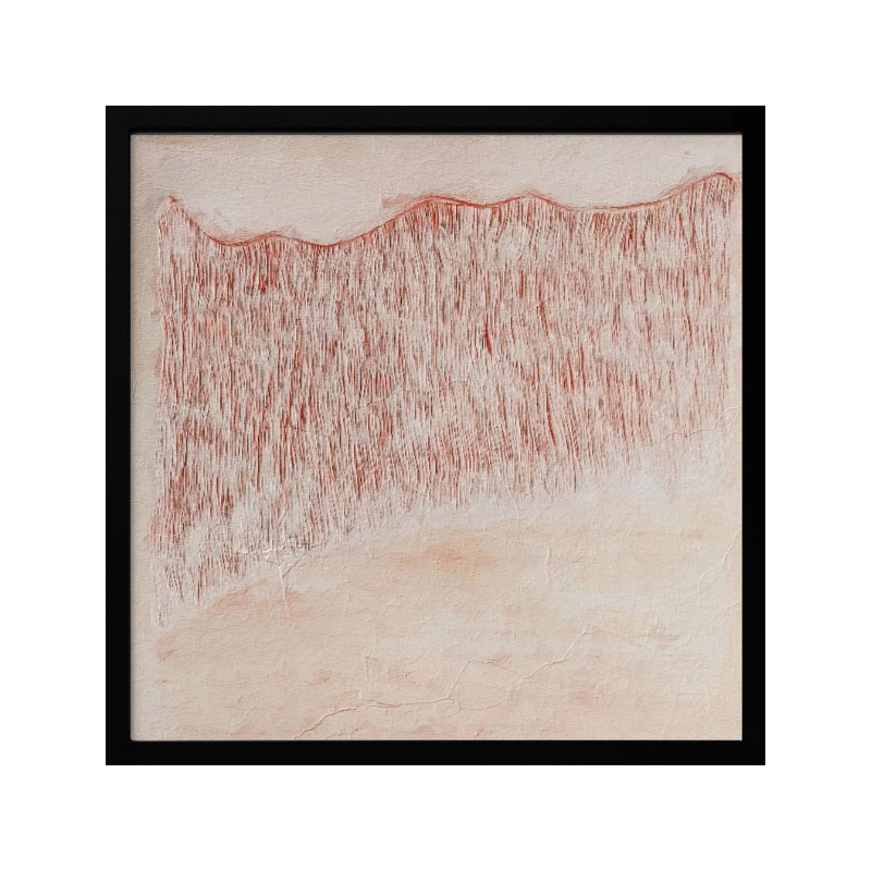 Cuadro "Crimson Wavescape"