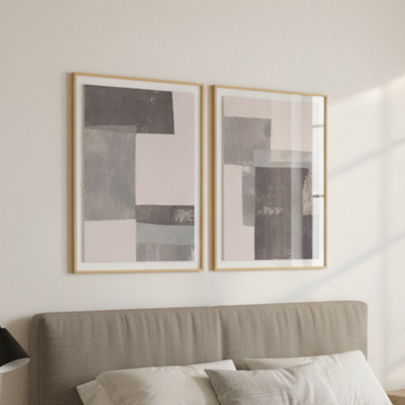 Cuadro "Gray Blocks #2"