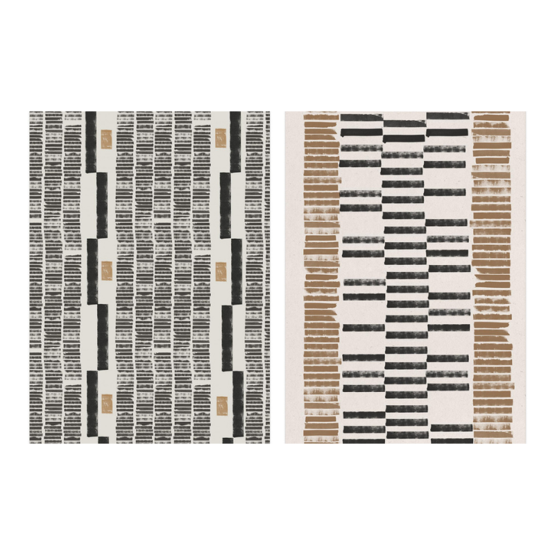 Set "Linear Rhythm" Art Prints