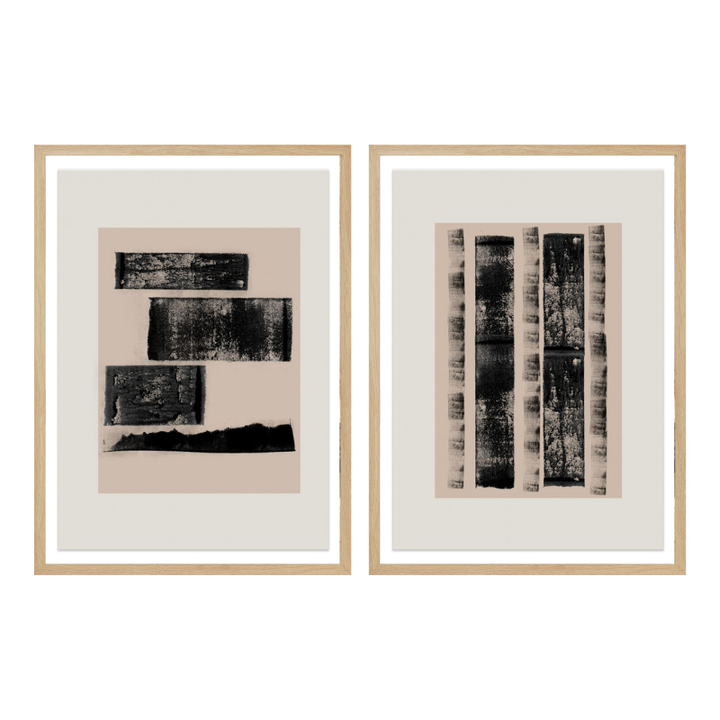 Set "Raw Structure" Art Prints