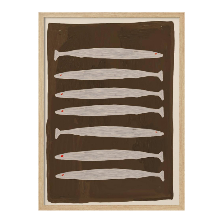 Cuadro "Seven White Fish Pattern"