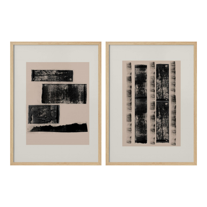 Set "Raw Structure" Art Prints