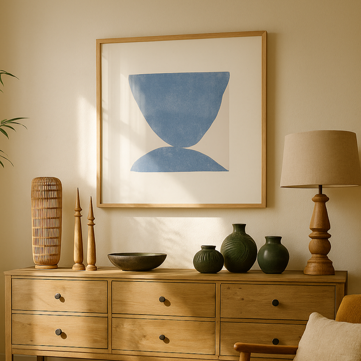 Cuadro "Blue Symmetry"