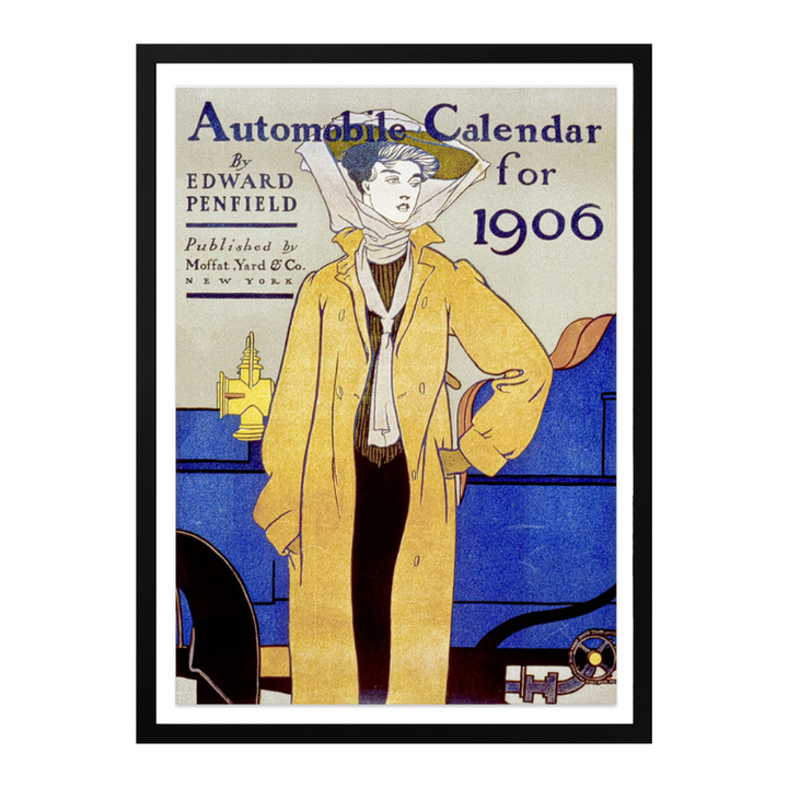 Automobile Calendar for 1906 Art Print