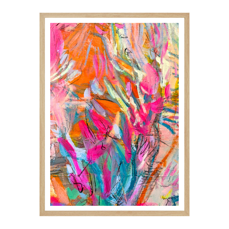 Cuadro "Pink abstract petals"