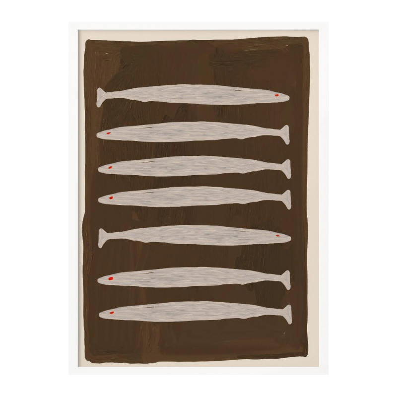 Cuadro "Seven White Fish Pattern"