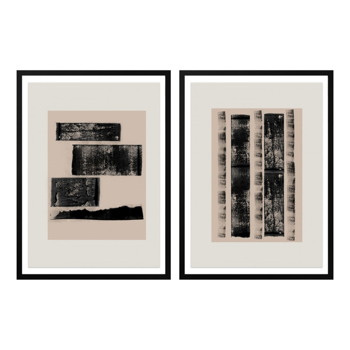 Set "Raw Structure" Art Prints