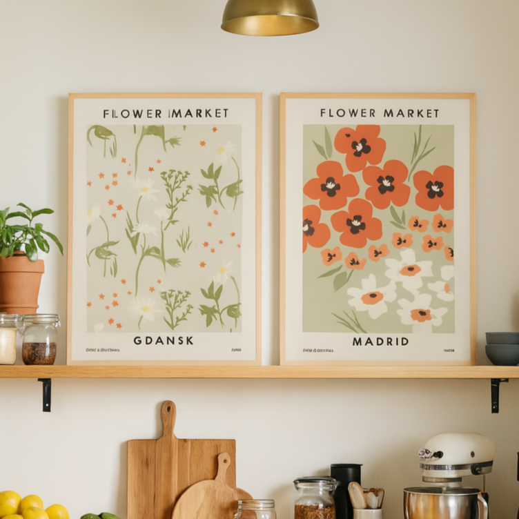Set de cuadros "Floral Journeys"