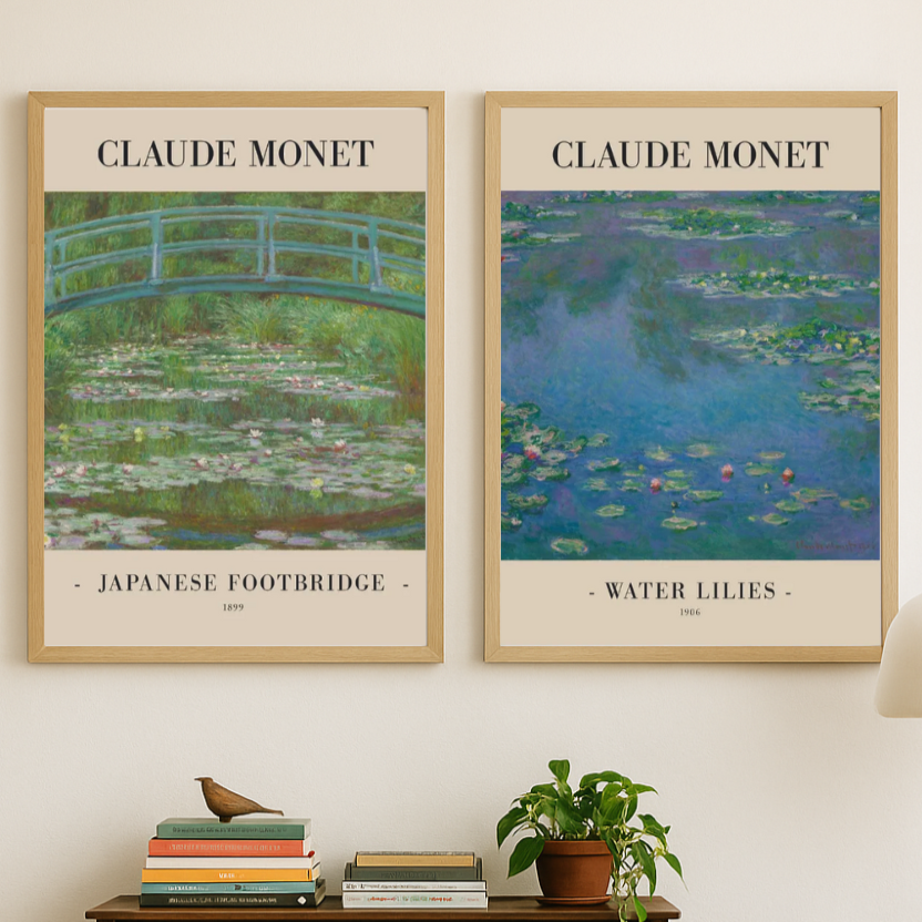 Set de cuadros "Monet’s Garden"
