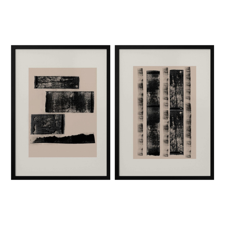 Set "Raw Structure" Art Prints